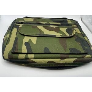 Camo Bible Cover Case 2 Extra Zippered Pockets  And Pen Pen Holder